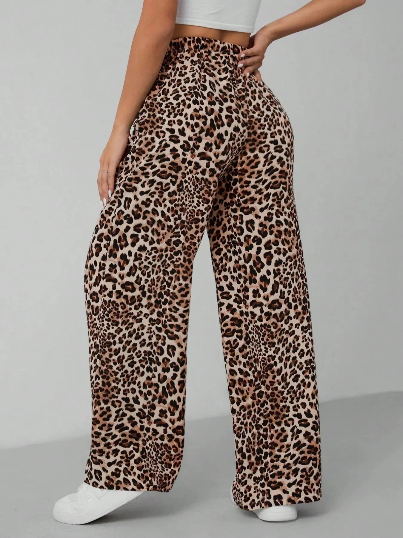 Leopard Print Wide Leg Pants sold by Charming Charlie product image thumbnail 2