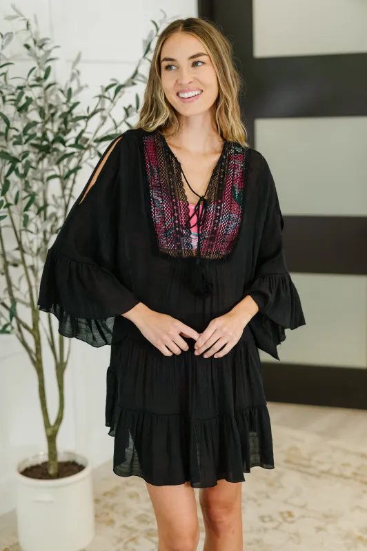 Boheme Bay Swim Cover Up in Black sold by Charming Charlie