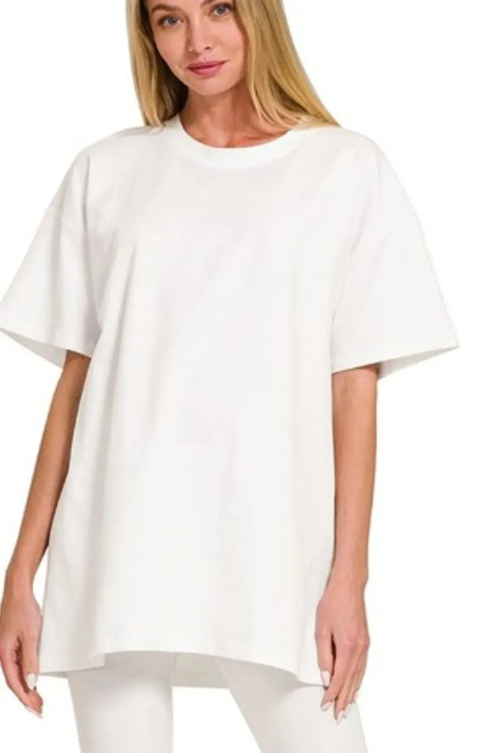 Zenana Cotton Round Neck Top & Legging Set sold by Charming Charlie product image thumbnail 2