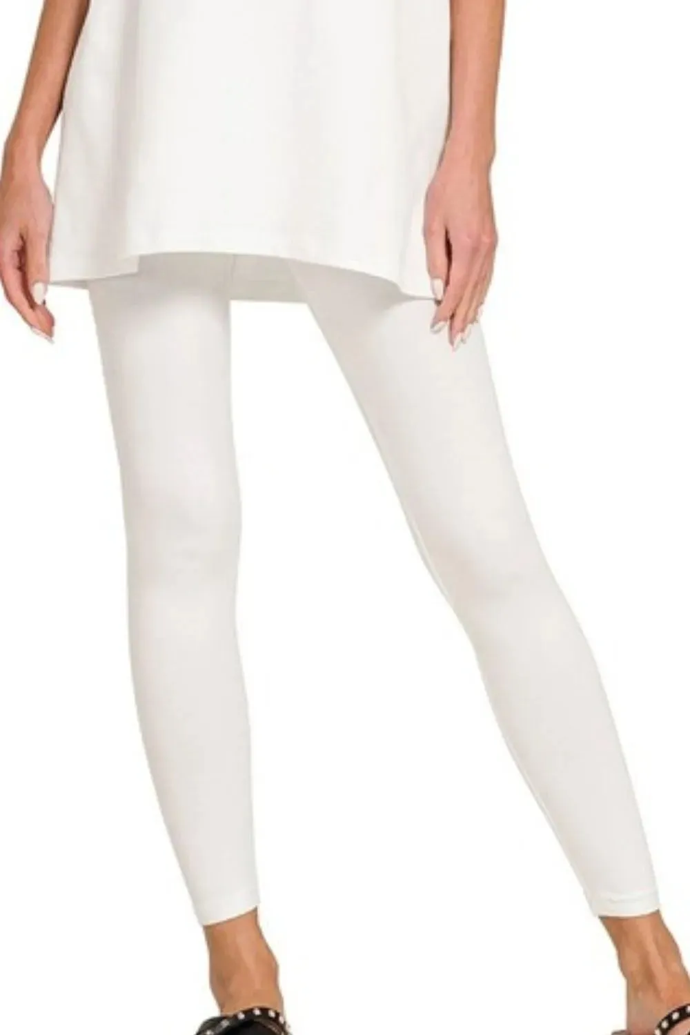 Zenana Cotton Round Neck Top & Legging Set sold by Charming Charlie product image thumbnail 3