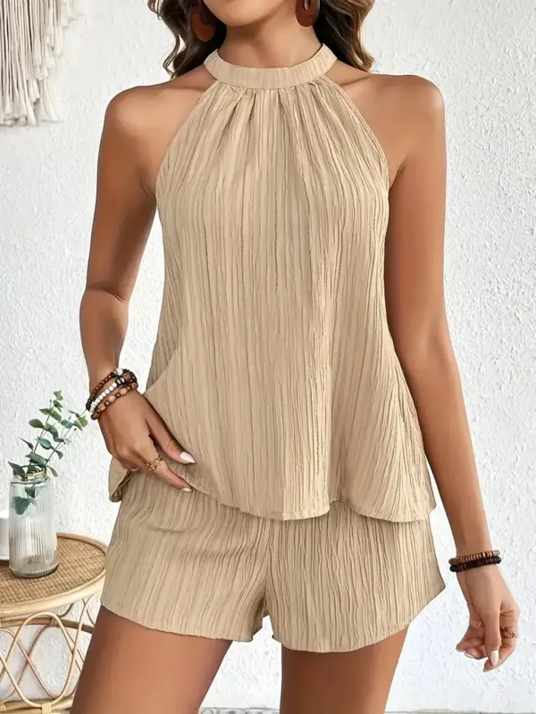 Textured Cami and Shorts Set sold by Charming Charlie