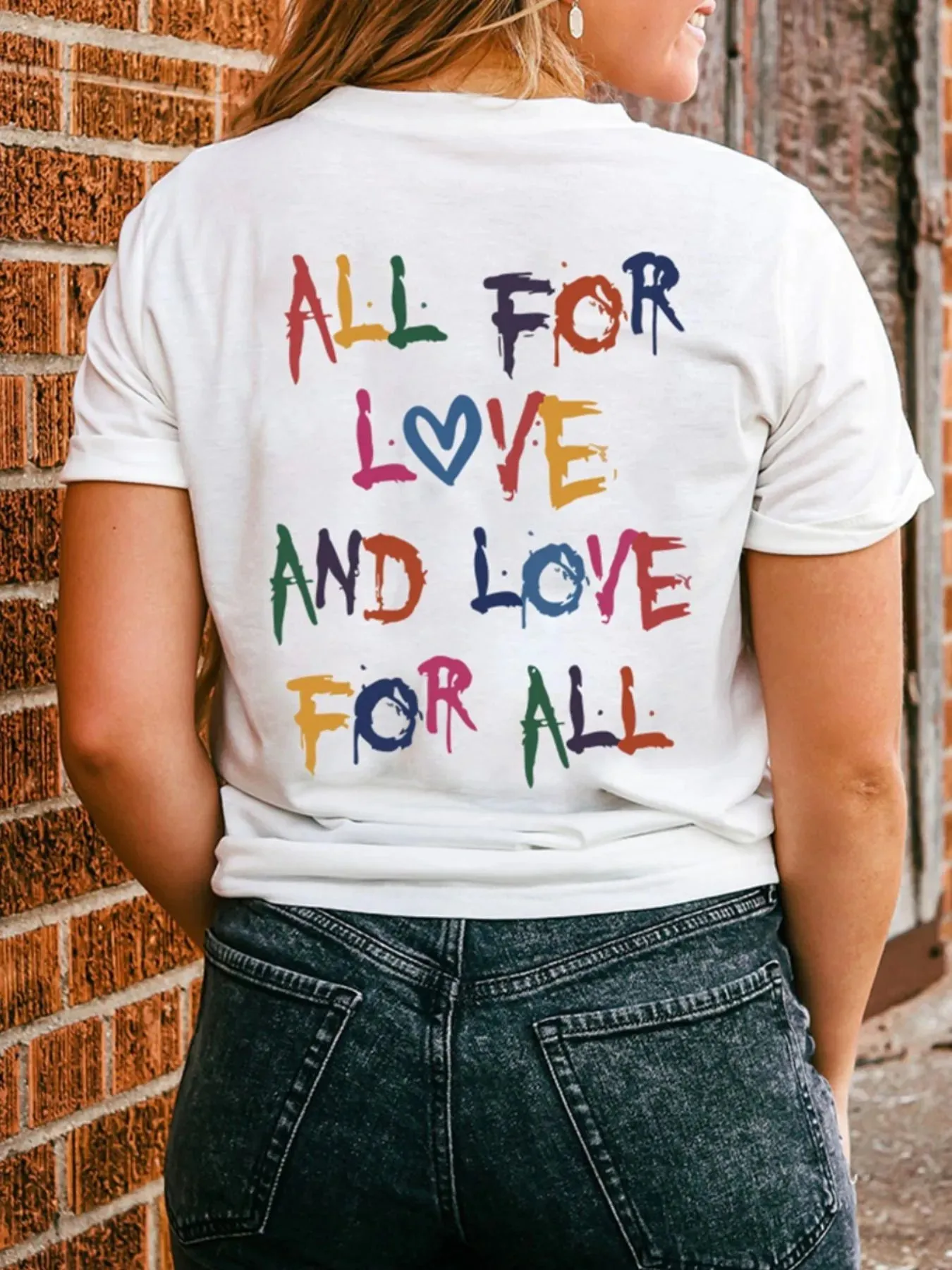 Letter Round Neck Short Sleeve T-Shirt sold by Charming Charlie product image thumbnail 3