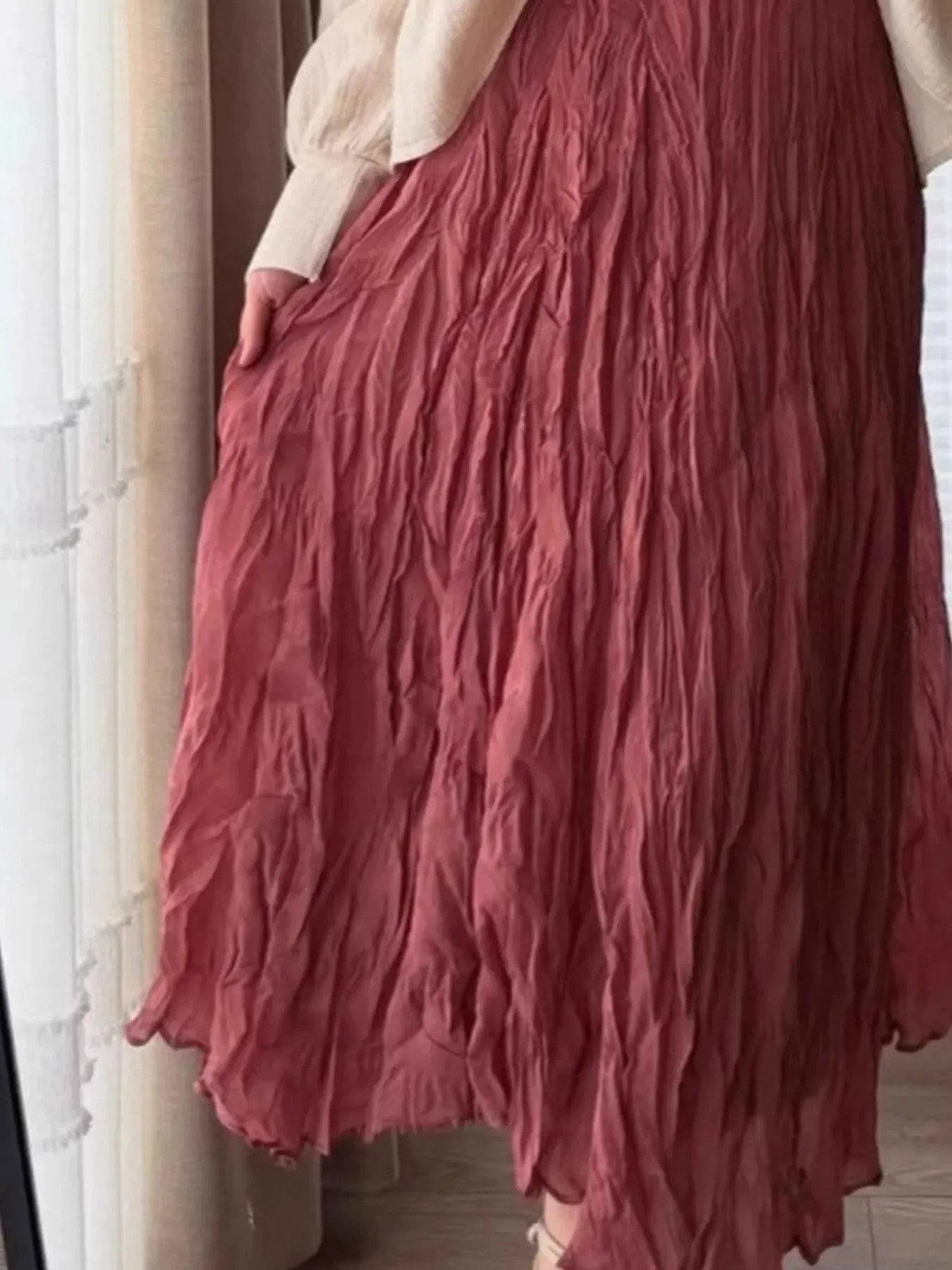 Ruched Elastic Waist Skirt sold by Charming Charlie product image thumbnail 3