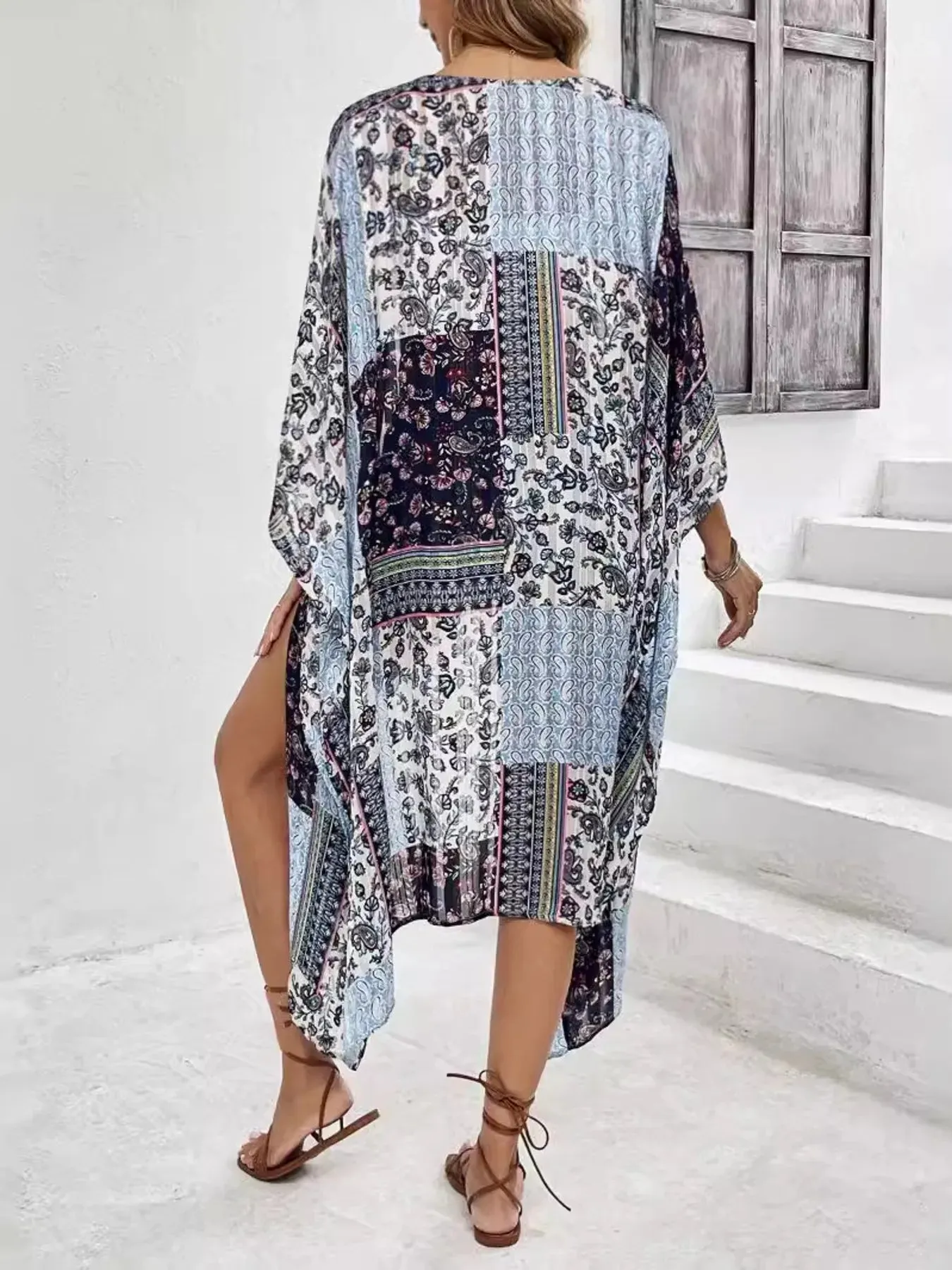 Printed Open Front Cover-Up sold by Charming Charlie product image thumbnail 2