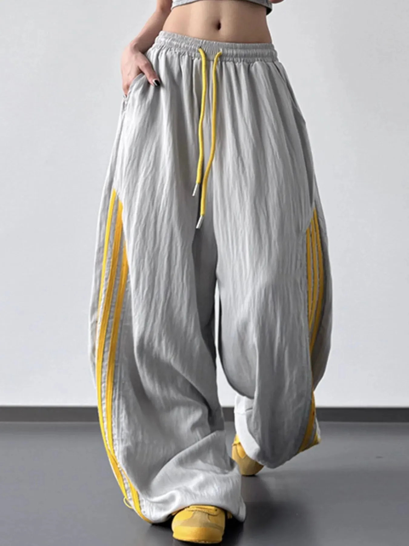 Side Striped Wide Leg Pants sold by Charming Charlie product image thumbnail 3