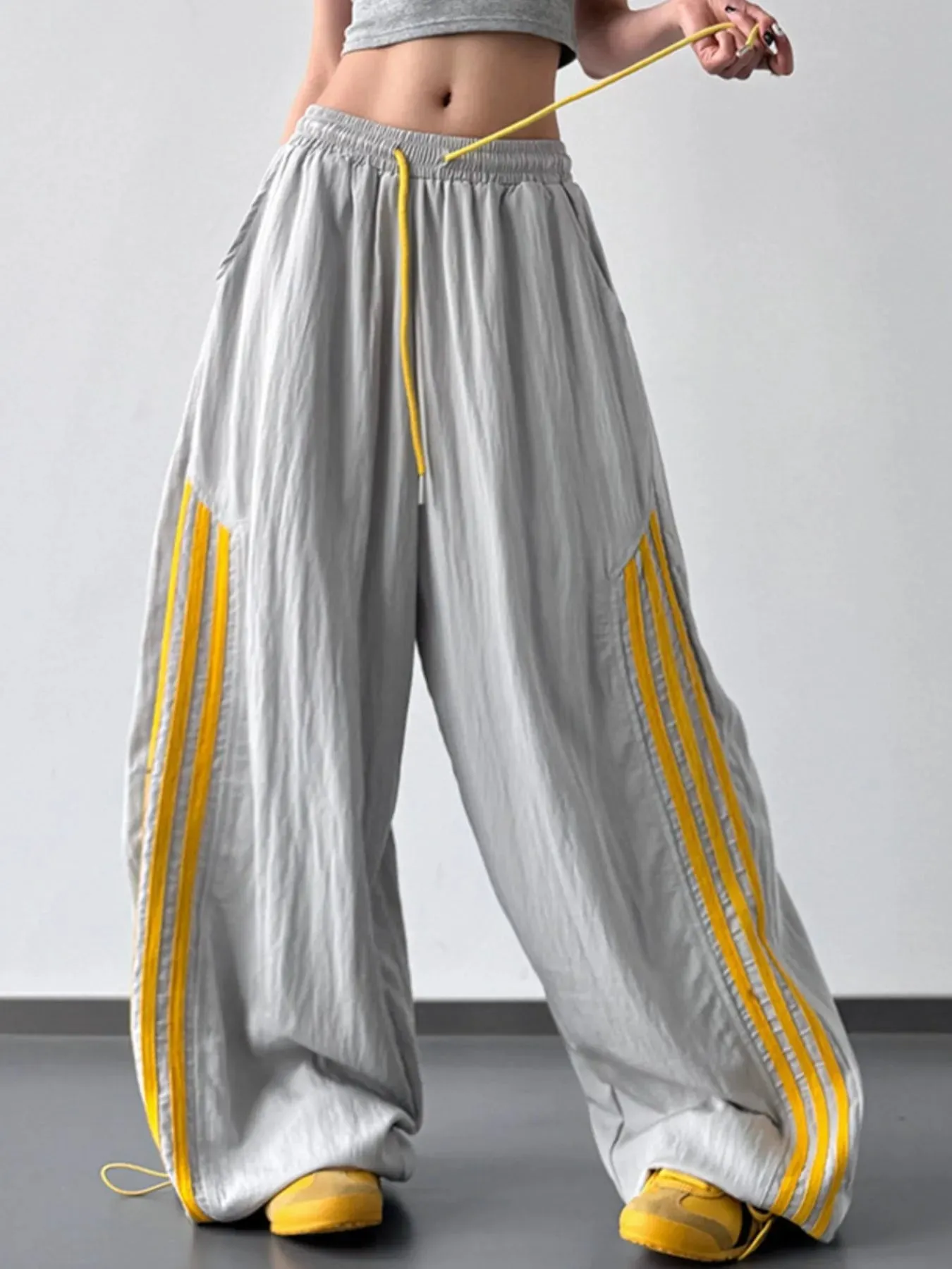 Side Striped Wide Leg Pants sold by Charming Charlie