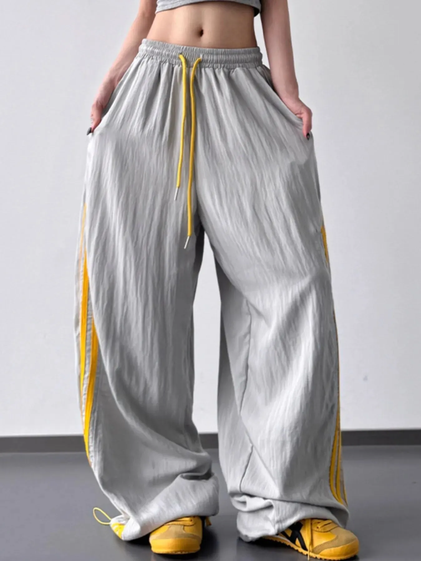 Side Striped Wide Leg Pants sold by Charming Charlie product image thumbnail 5