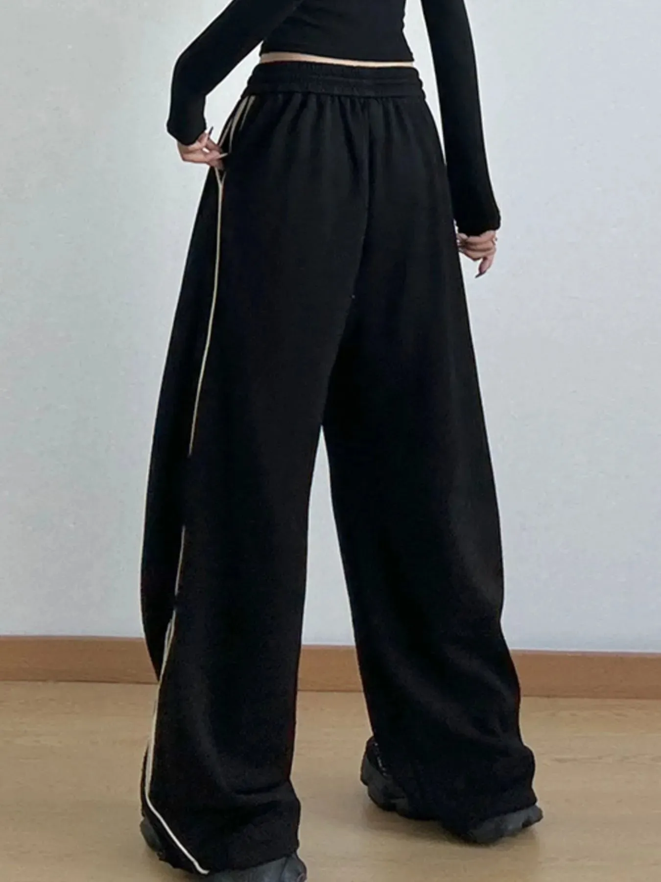 Drawstring Wide Leg Pants sold by Charming Charlie product image thumbnail 3