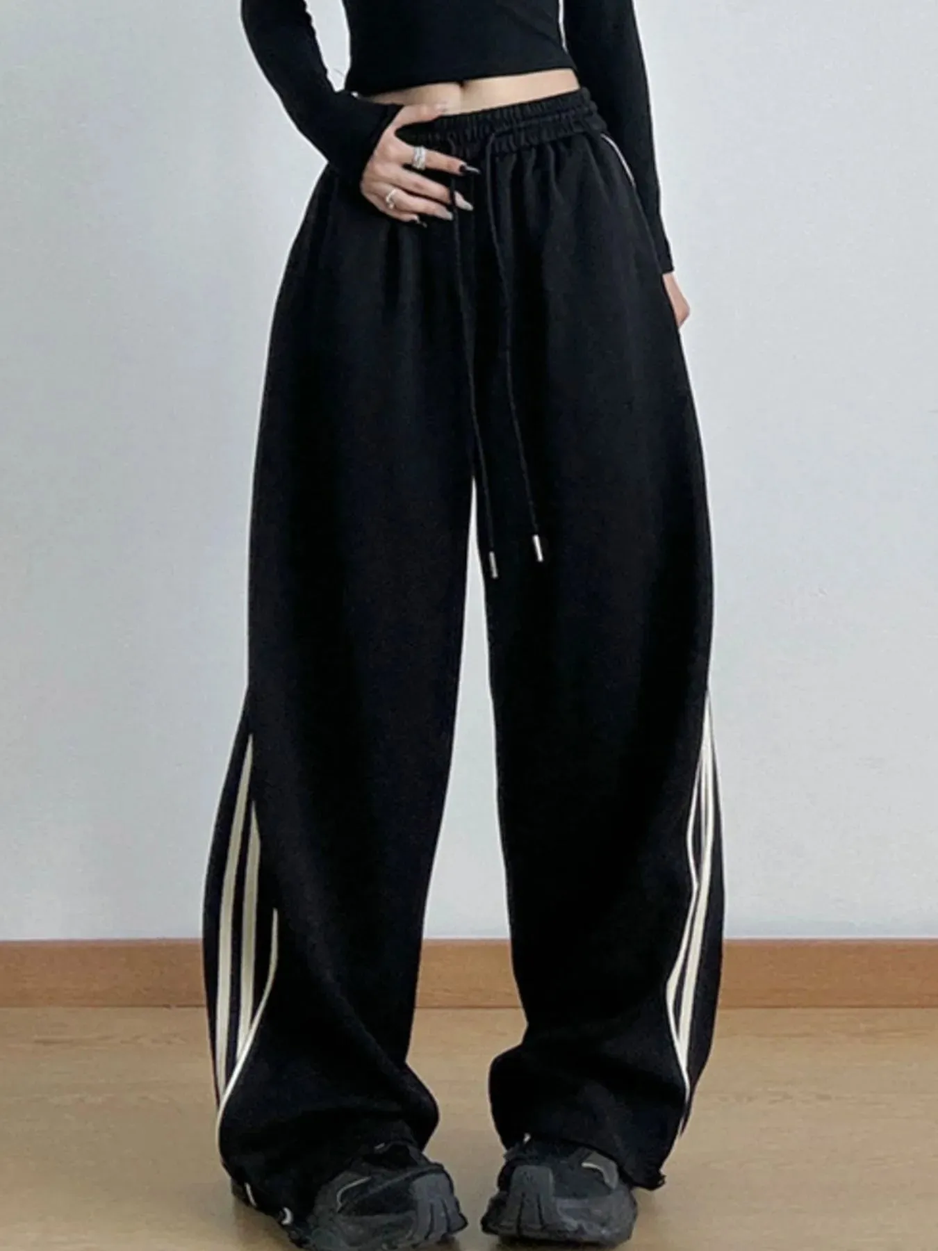 Drawstring Wide Leg Pants sold by Charming Charlie product image thumbnail 2