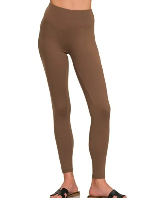 Zenana Microfiber Waistband Leggings sold by Charming Charlie