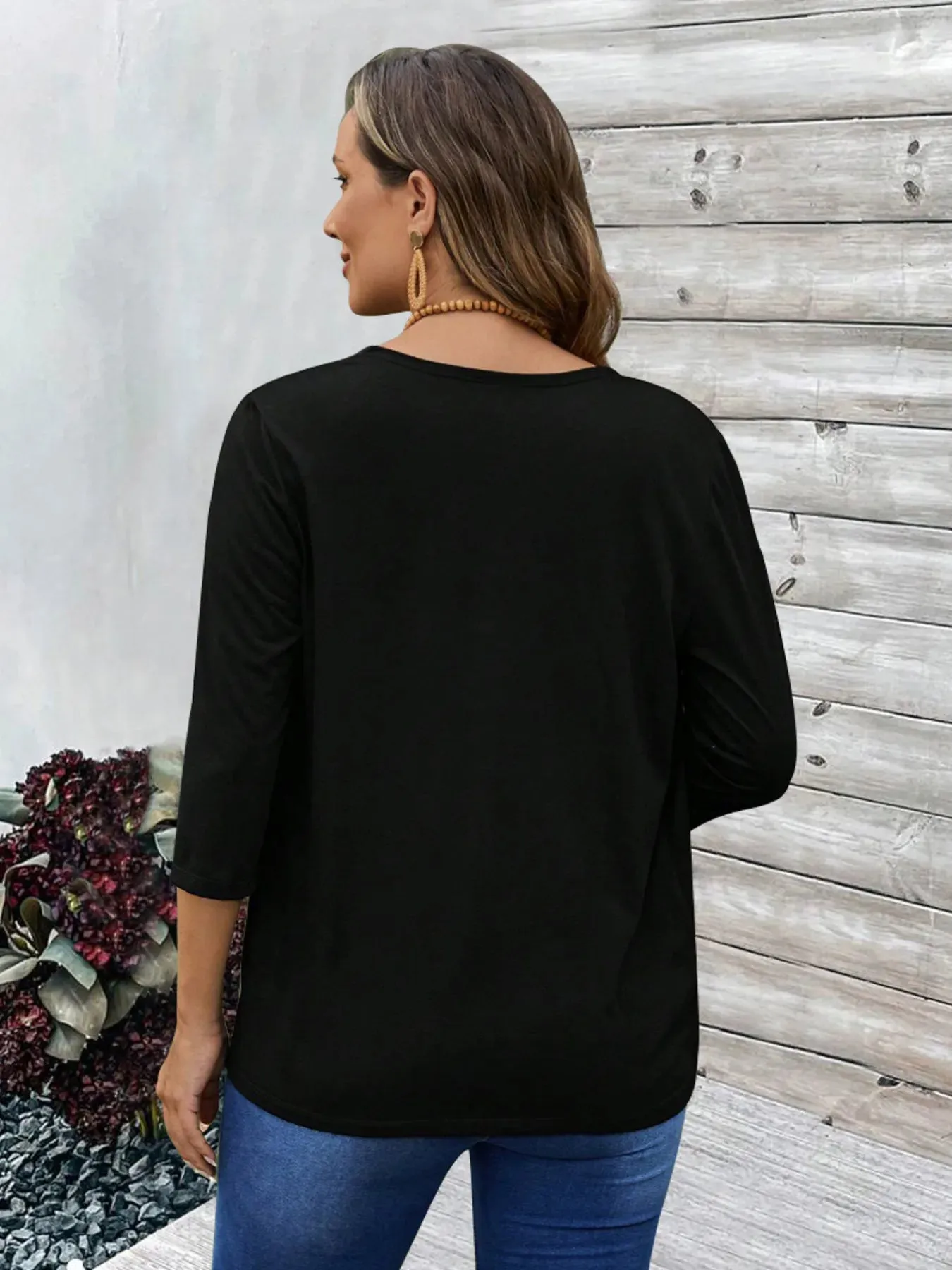 Open Front 3/4 Sleeves Cardigan sold by Charming Charlie product image thumbnail 5