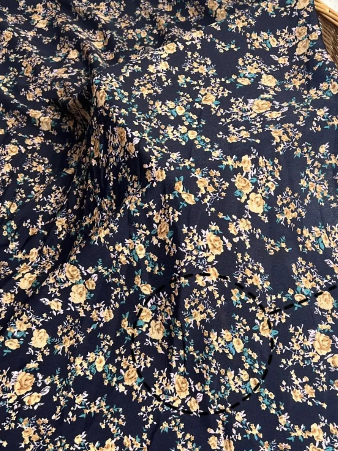 Full Size Slit Off-Shoulder Floral Midi Dress Plus Size sold by Charming Charlie product image thumbnail 5