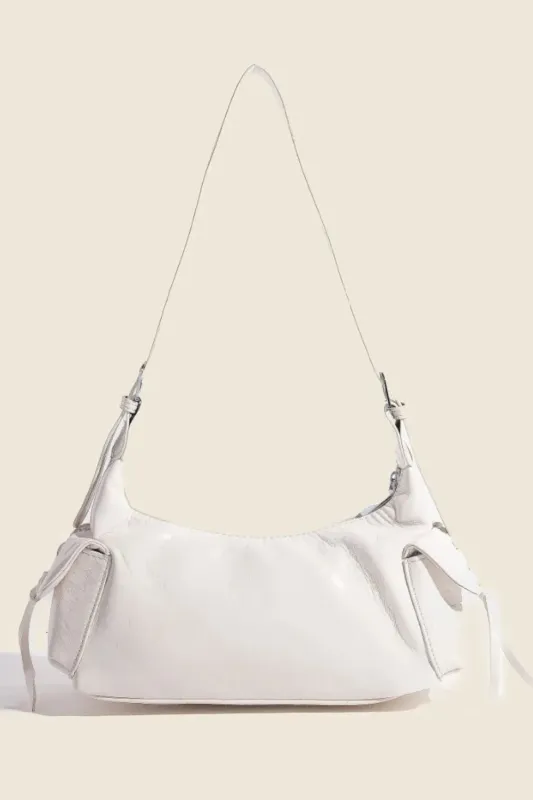 Fame Braided Accent Double Pocket Shoulder Bag sold by Charming Charlie