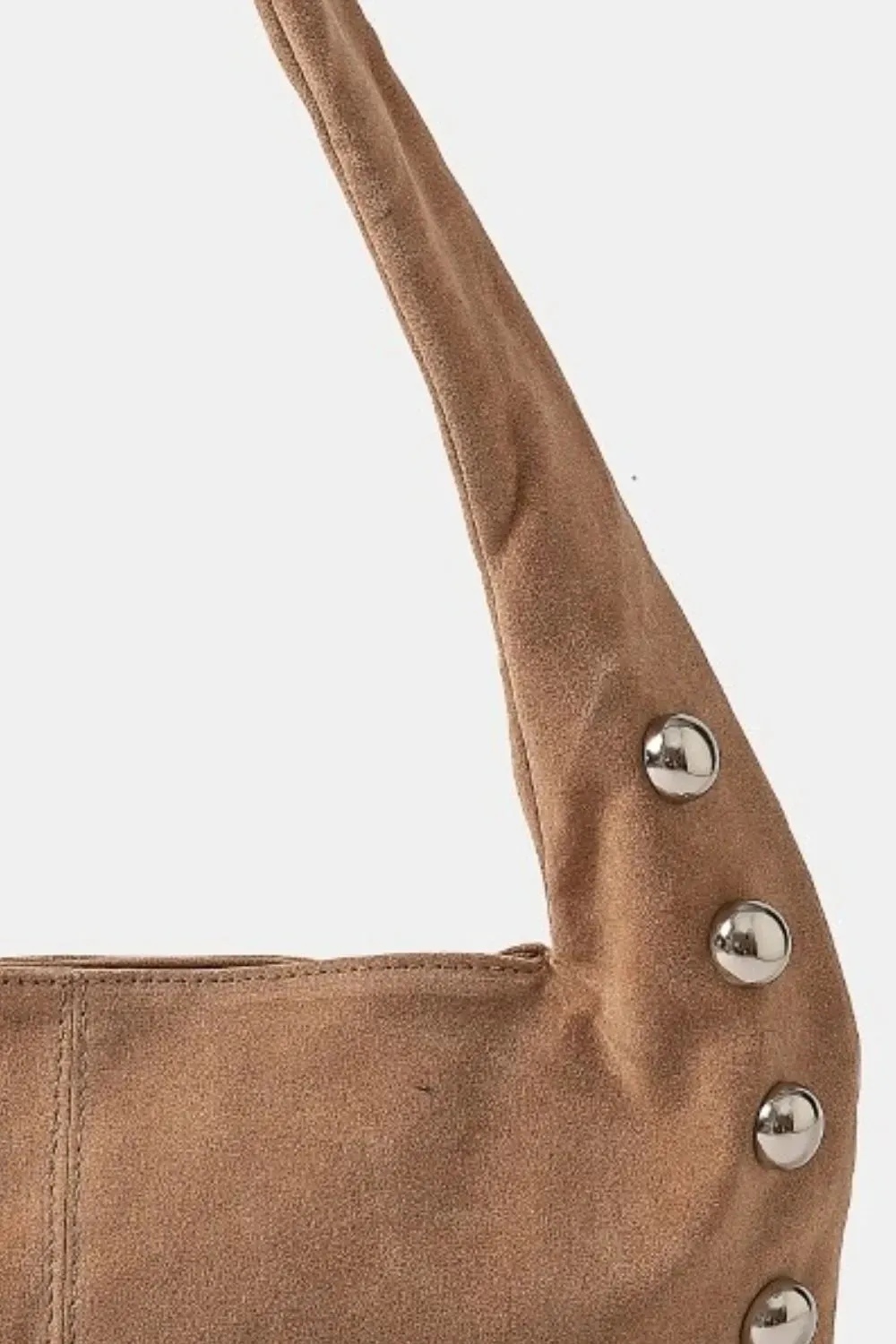 Fame Metallic Sphere Studded Soft Hobo Shoulder Bag sold by Charming Charlie product image thumbnail 3