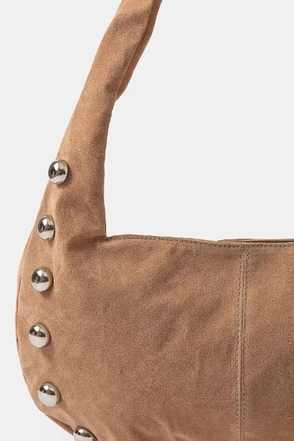 Fame Metallic Sphere Studded Soft Hobo Shoulder Bag sold by Charming Charlie product image thumbnail 2