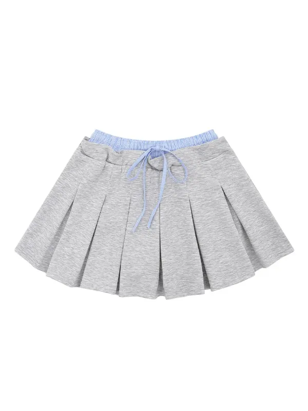 Drawstring Pleated Mini Skirt sold by Charming Charlie