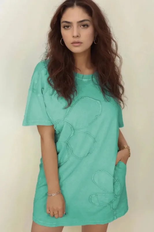 Round Neck Short Sleeve Tee Dress sold by Charming Charlie
