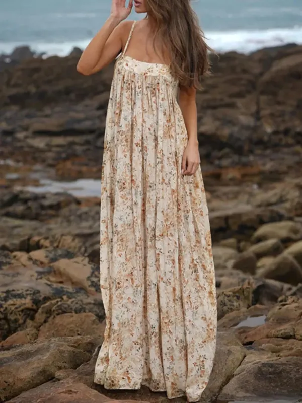 Floral Print Maxi Cami Dress sold by Charming Charlie