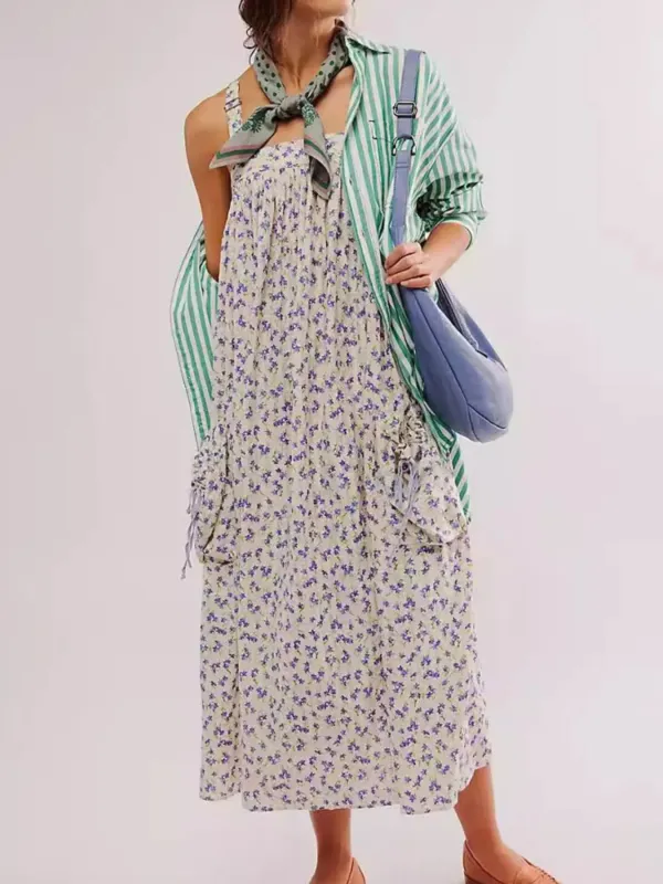 Floral Print Square Neck Summer Dress sold by Charming Charlie