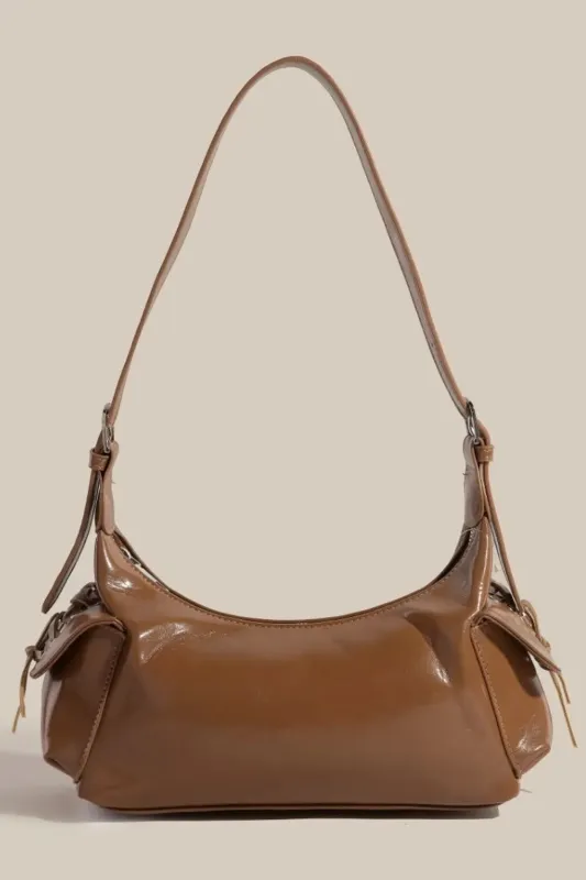 Fame Braided Accent Double Pocket Shoulder Bag sold by Charming Charlie