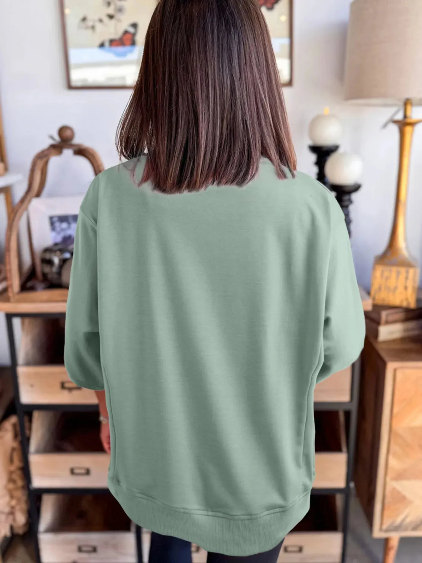 Round Neck Oversized T-Shirt sold by Charming Charlie product image thumbnail 2