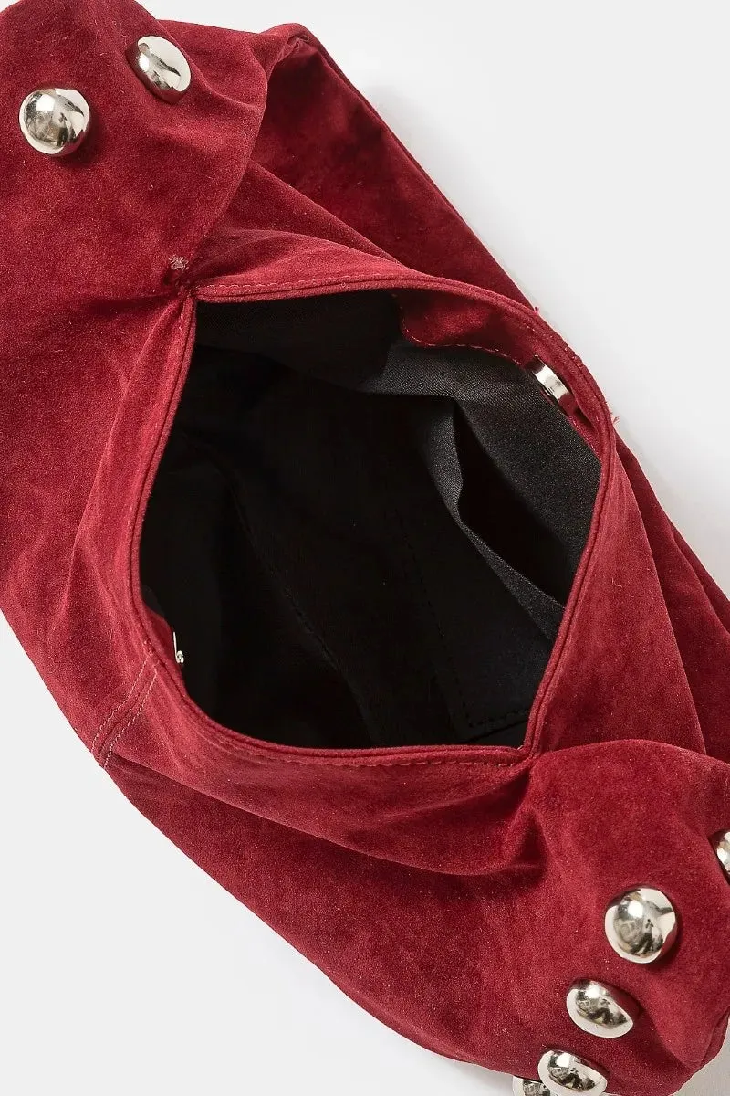 Fame Metallic Sphere Studded Soft Hobo Shoulder Bag sold by Charming Charlie product image thumbnail 3