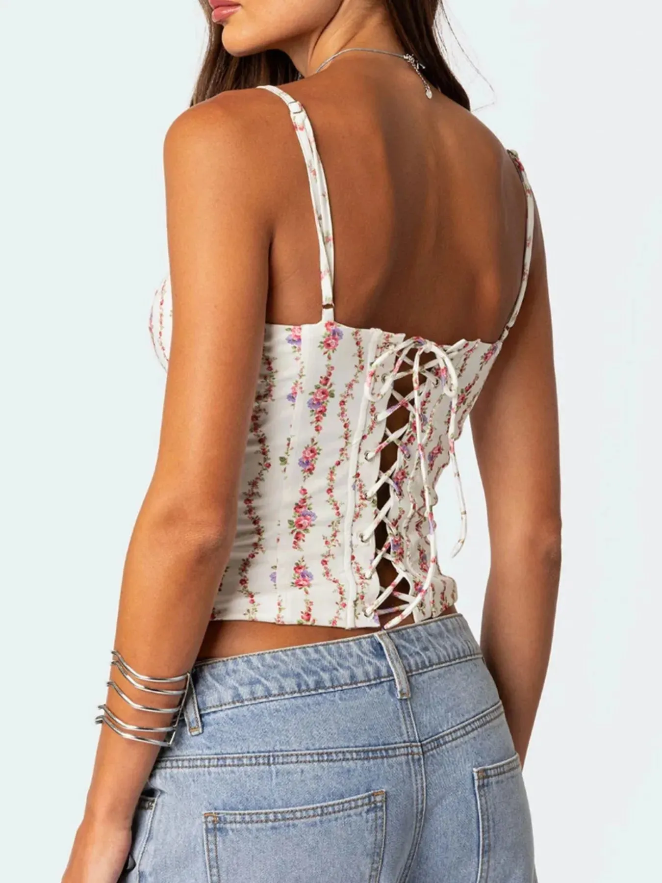 Floral Print Sweetheart Neck Cami sold by Charming Charlie product image thumbnail 3