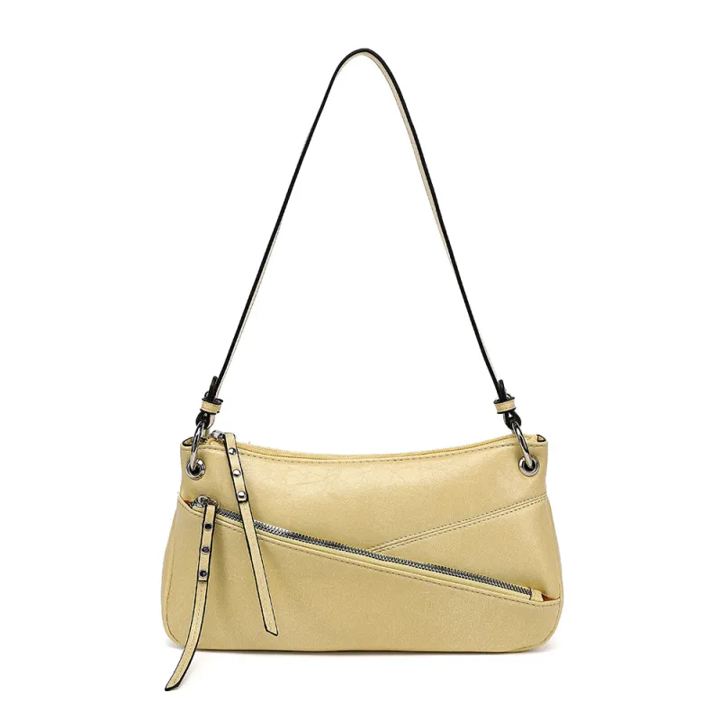Asymmetric Front Zip Crossbody sold by Charming Charlie