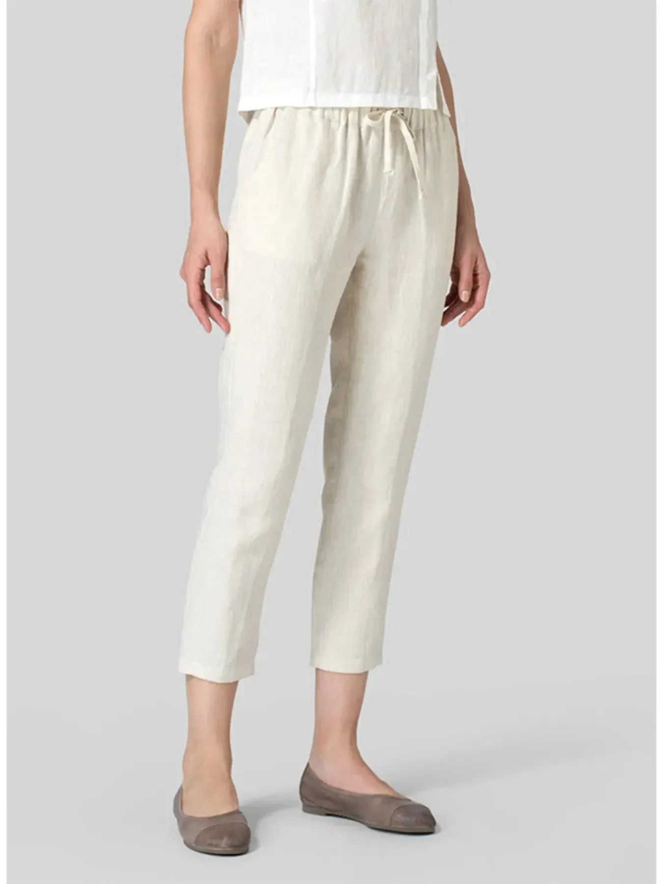 Full Size Drawstring Cropped Pants Plus Size sold by Charming Charlie