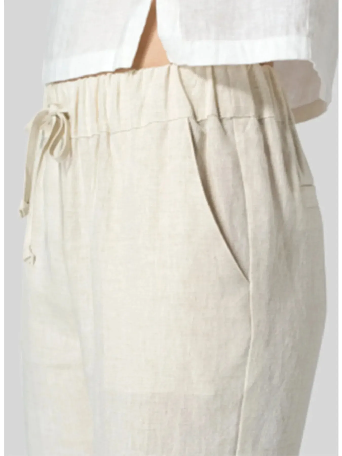 Full Size Drawstring Cropped Pants Plus Size sold by Charming Charlie product image thumbnail 3