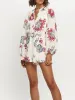 Floral Print Long Sleeve Romper sold by Charming Charlie