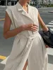 Tie Waist Cap Sleeve Maxi Dress sold by Charming Charlie
