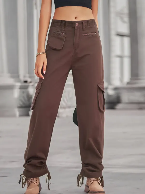 Drawstring Cargo Jeans sold by Charming Charlie