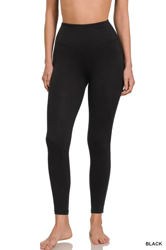 Zenana Brushed Microfiber Full Length Leggings sold by Charming Charlie