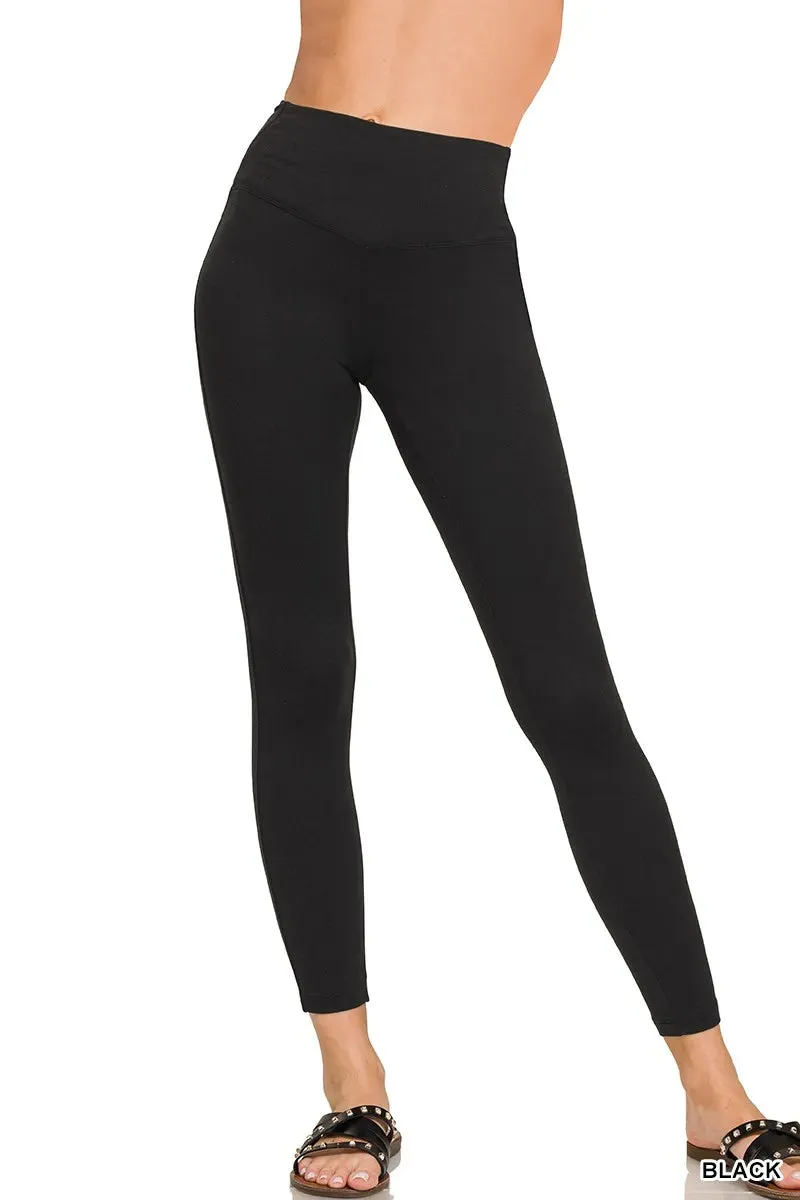 Zenana Brushed Microfiber Full Length Leggings sold by Charming Charlie product image thumbnail 2