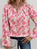 Floral Print Keyhole Neck Blouse sold by Charming Charlie