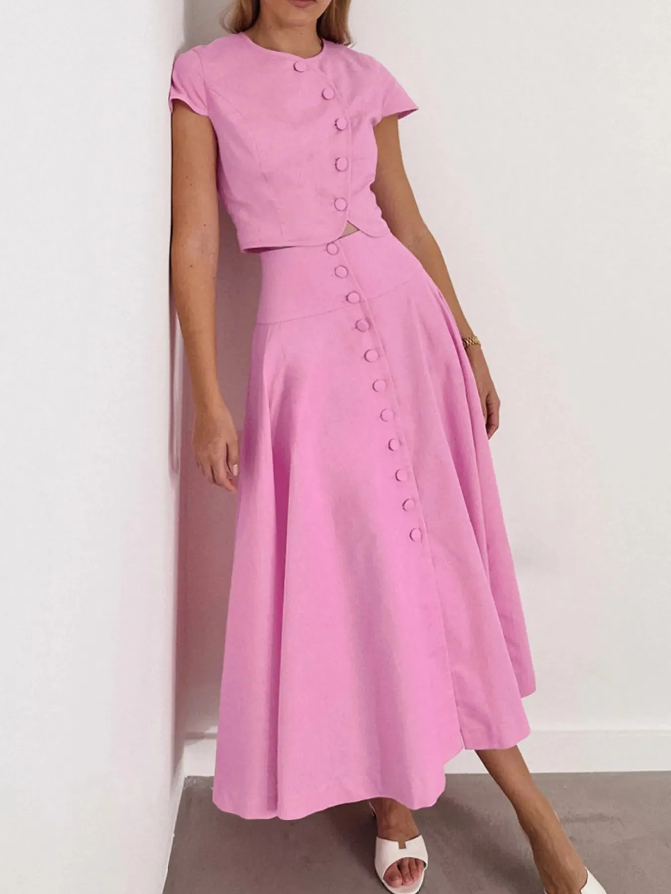 Short Sleeve Top and Skirt set sold by Charming Charlie product image thumbnail 4