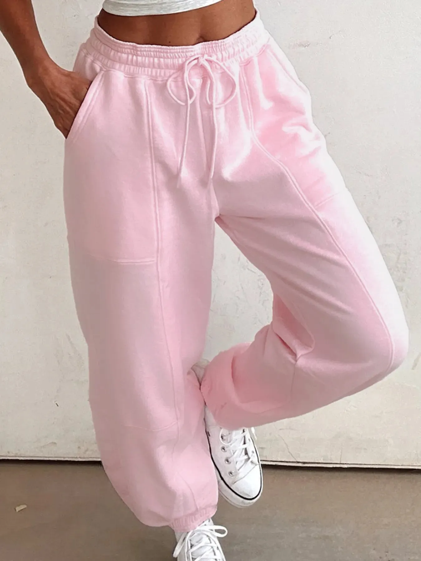 Casual Drawstring Sweatpants sold by Charming Charlie product image thumbnail 3