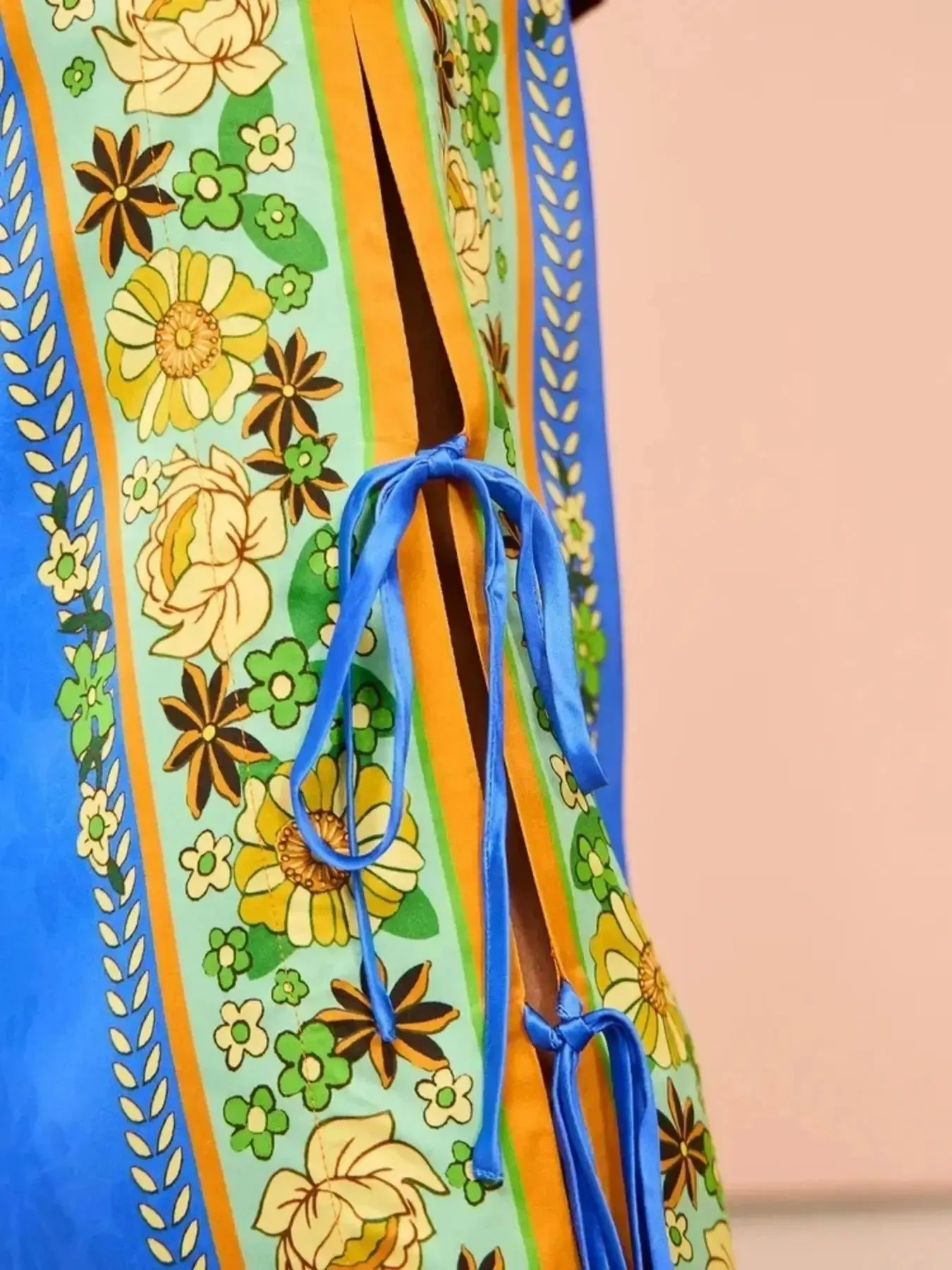 Floral Side Tied Cami and Pants Set sold by Charming Charlie product image thumbnail 3