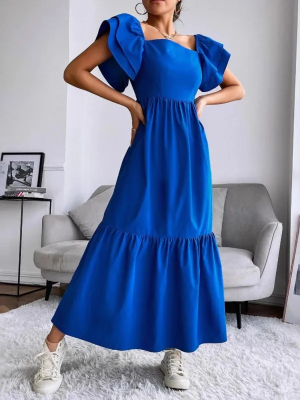 Tiered Square Neck Maxi Dress sold by Charming Charlie