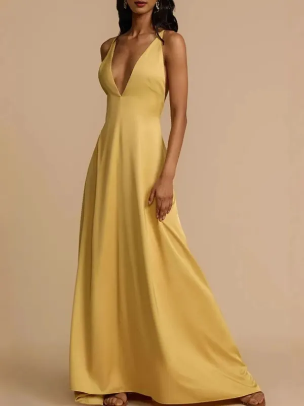 Deep V-Neck Maxi Dress sold by Charming Charlie