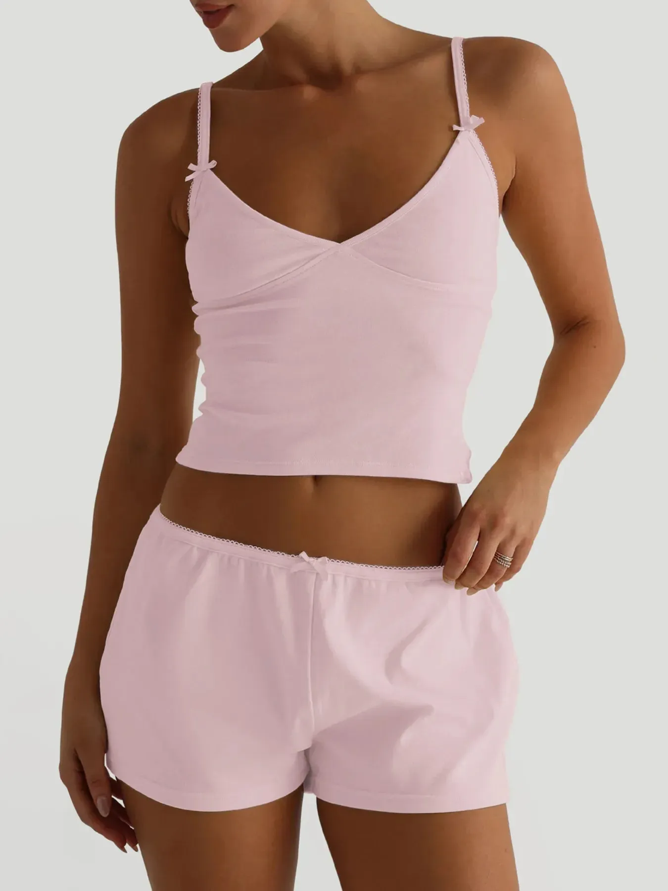 V-Neck Cami and Shorts Set sold by Charming Charlie product image thumbnail 5