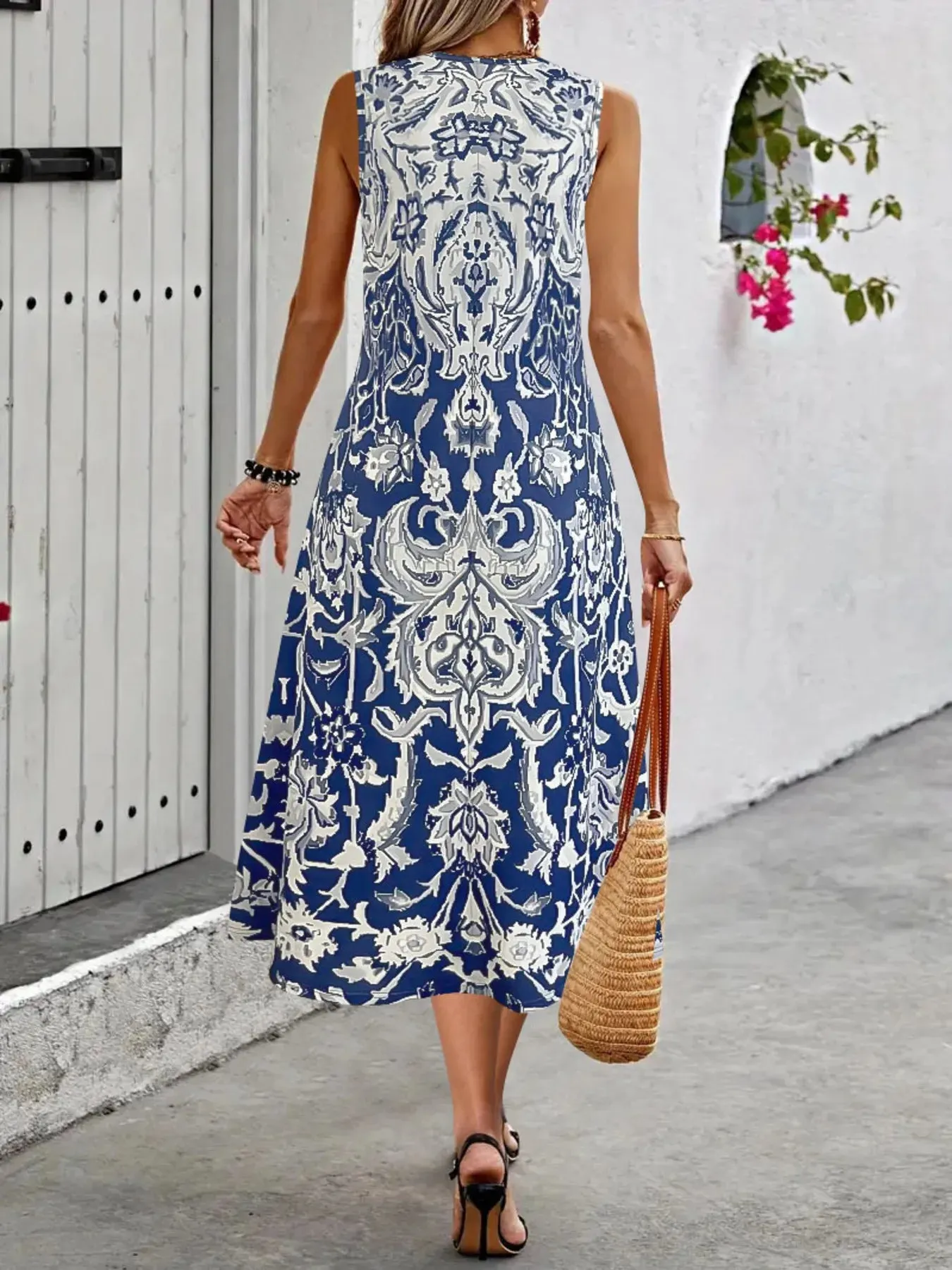 Printed Sleeveless Midi Dress sold by Charming Charlie product image thumbnail 5