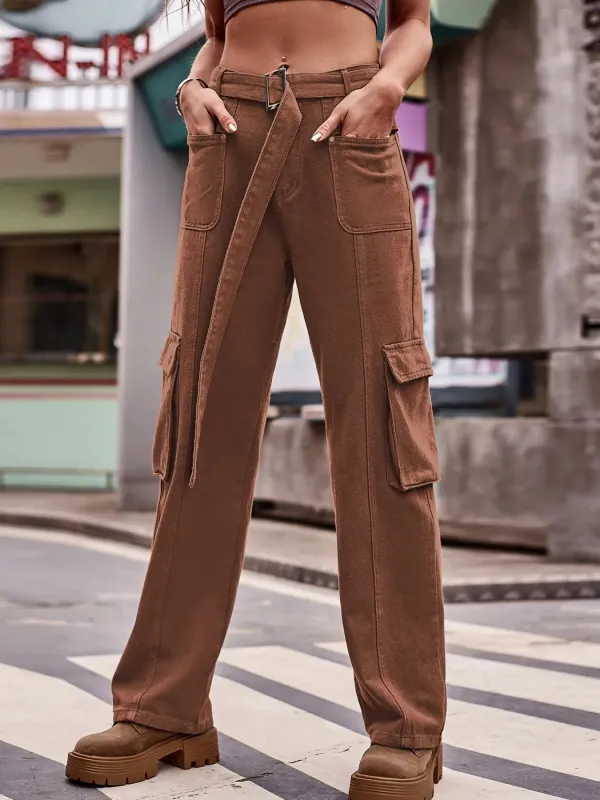 Cargo Wide Leg Jeans sold by Charming Charlie