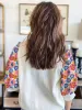 Floral Puff Sleeve Round Neck T-Shirt sold by Charming Charlie