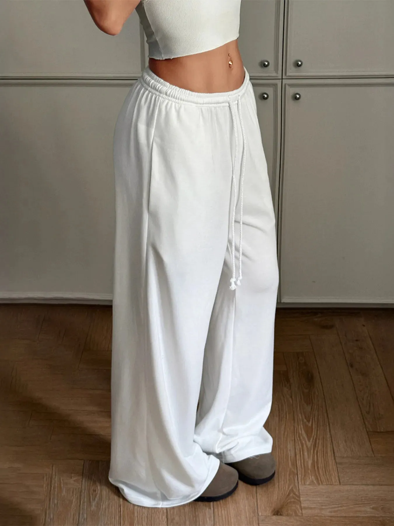Relaxed Wide Leg Drawstring Pants sold by Charming Charlie product image thumbnail 2