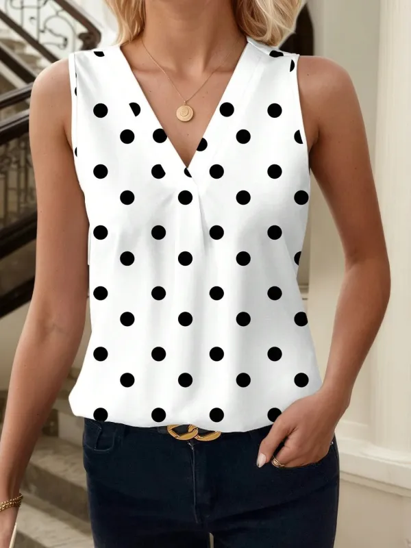 Printed V-Neck Tank sold by Charming Charlie