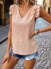 Ruffle Sleeve V-Neck Blouse sold by Charming Charlie