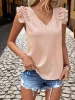 Ruffle Sleeve V-Neck Blouse sold by Charming Charlie