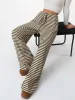 Striped Wide Leg Drawstring Pants sold by Charming Charlie